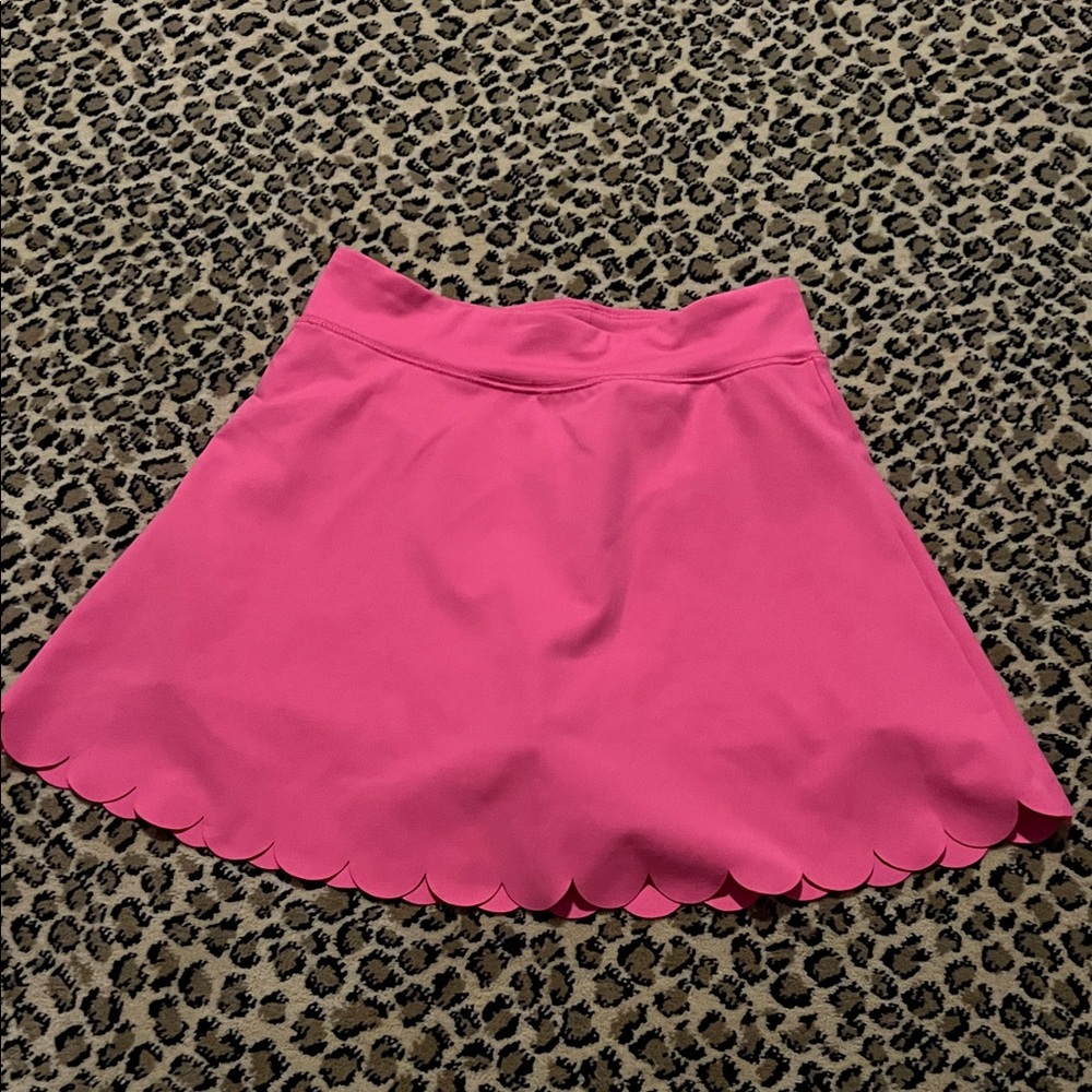 Crewcuts Girls Size 10 Scalloped Hem Pink Skirt